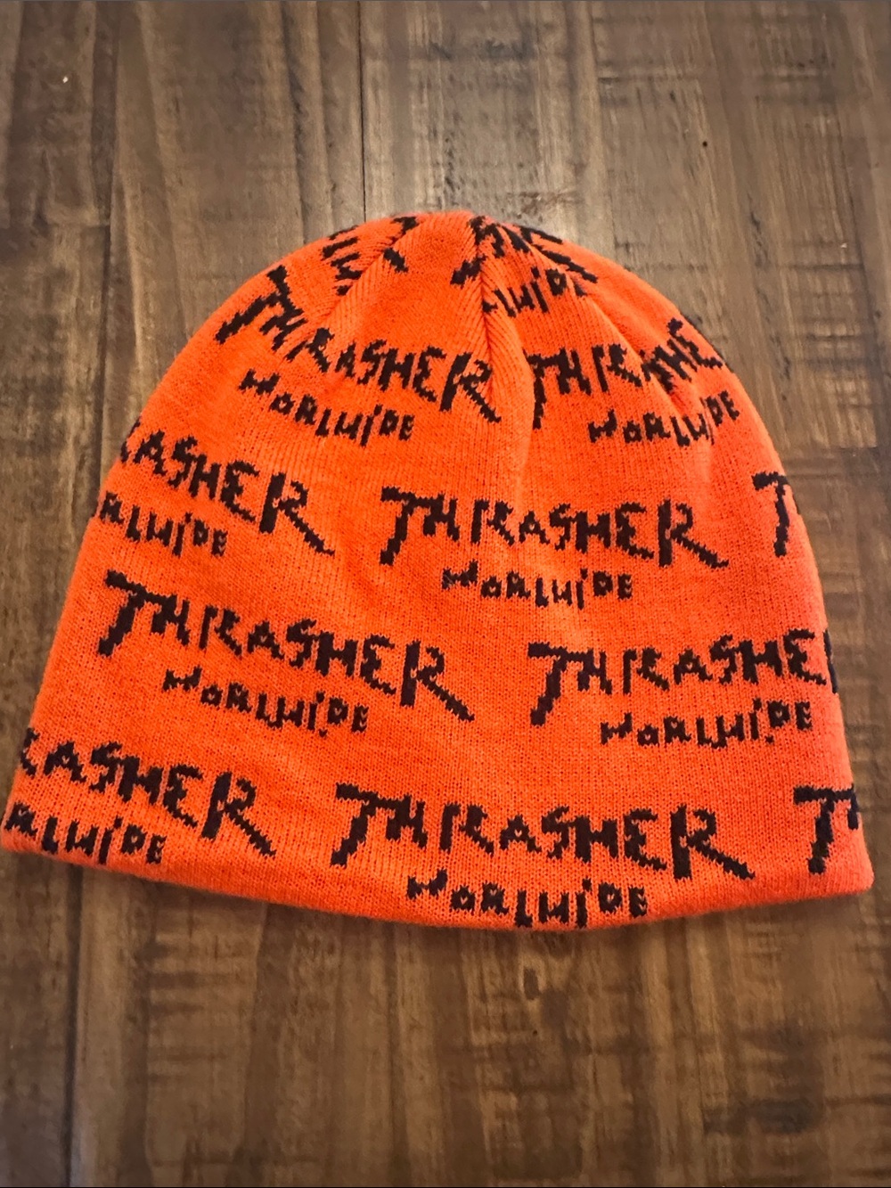 Thrasher Bright Orange Knit Beanie